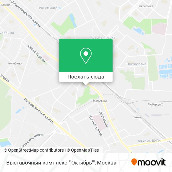 Карта Выставочный комплекс ""Октябрь""