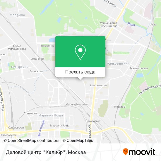 Карта Деловой центр ""Калибр""