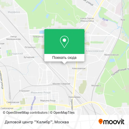 Карта Деловой центр ""Калибр""