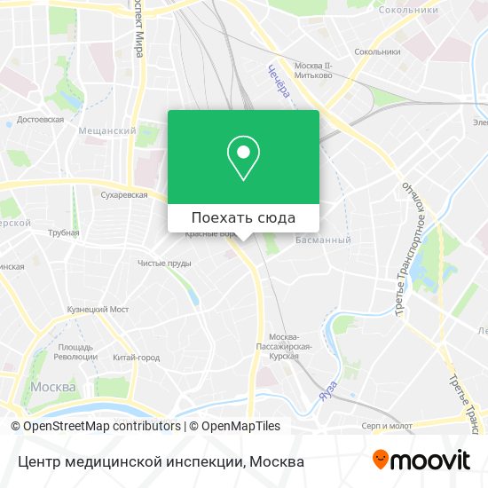 Карта Центр медицинской инспекции