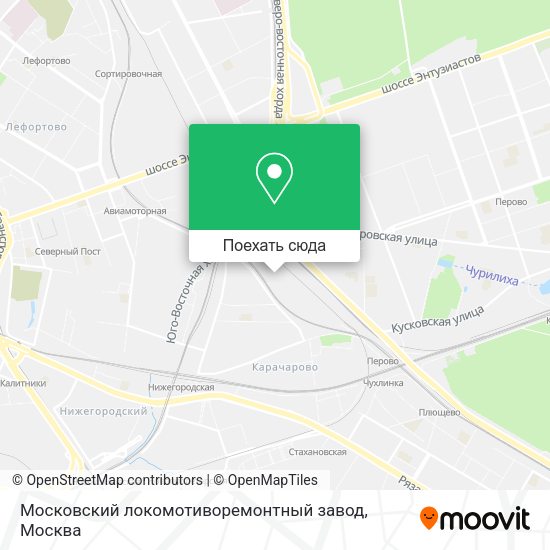Карта Московский локомотиворемонтный завод