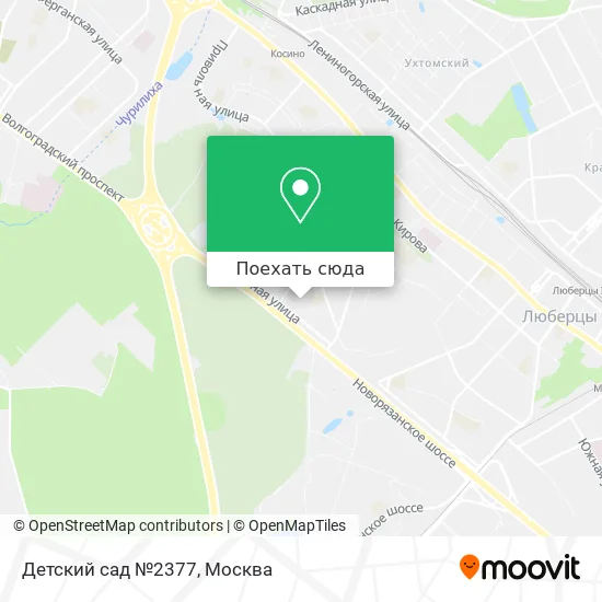 Карта Детский сад №2377