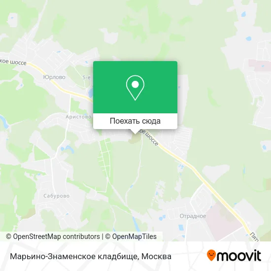 Карта Марьино-Знаменское кладбище