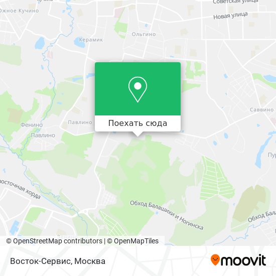 Карта Восток-Сервис