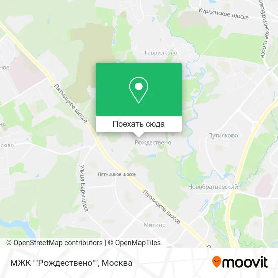 Карта МЖК ""Рождествено""