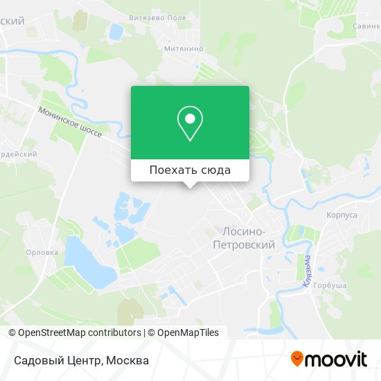 Карта Садовый Центр