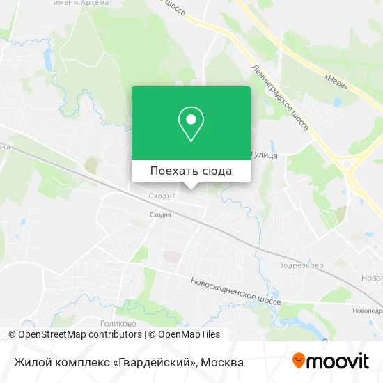 Карта Жилой комплекс «Гвардейский»