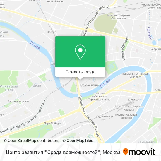 Карта Центр развития ""Среда возможностей""