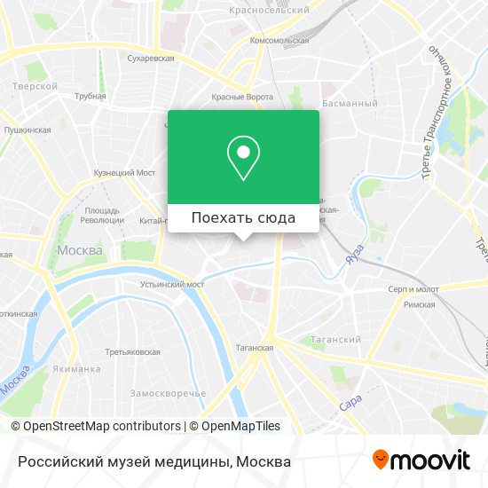 Карта Российский музей медицины
