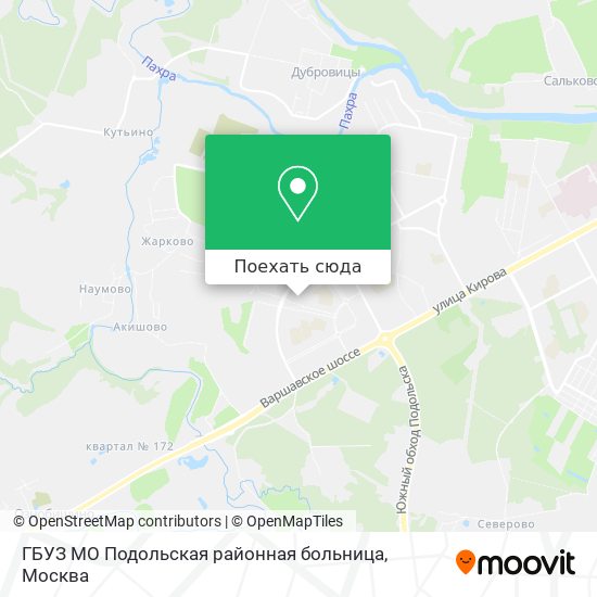 Карта ГБУЗ МО Подольская районная больница