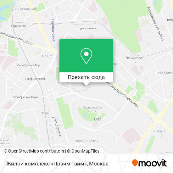Карта Жилой комплекс «Прайм тайм»