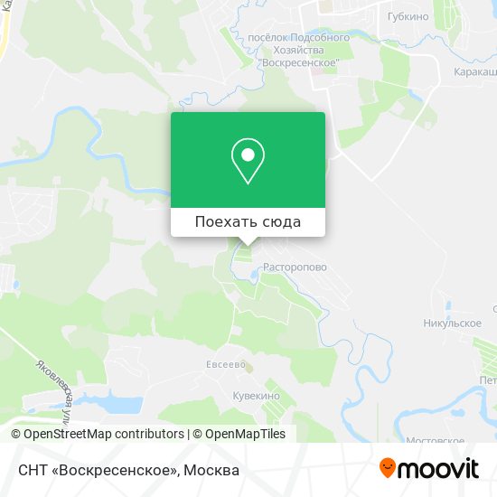 Карта СНТ «Воскресенское»