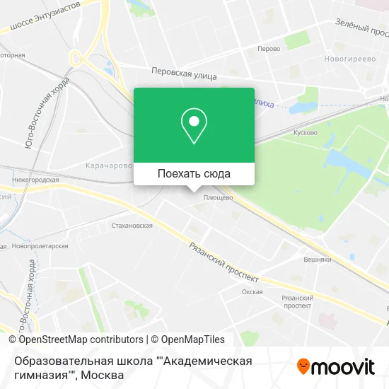 Карта Образовательная школа ""Академическая гимназия""