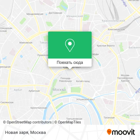 Карта Новая заря