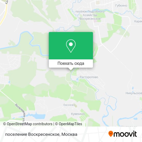 Карта поселение Воскресенское