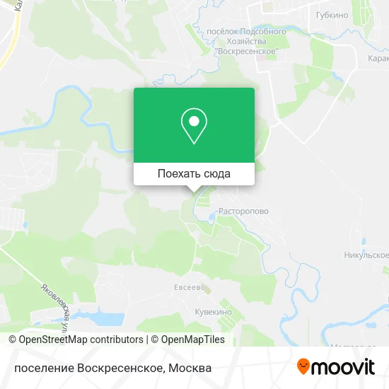 Карта поселение Воскресенское