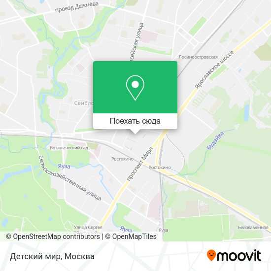 Карта Детский мир