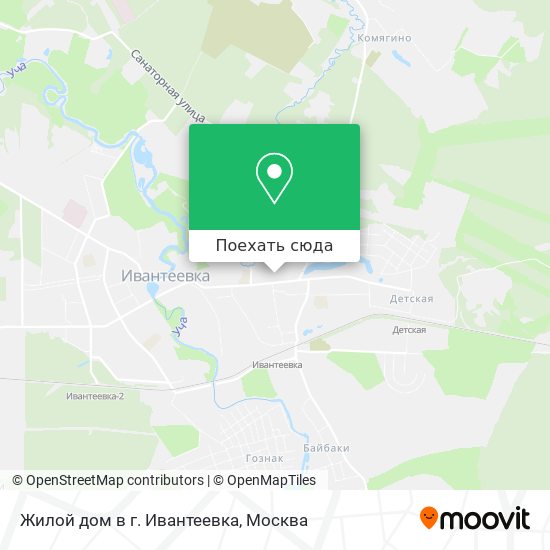 Карта Жилой дом в г. Ивантеевка