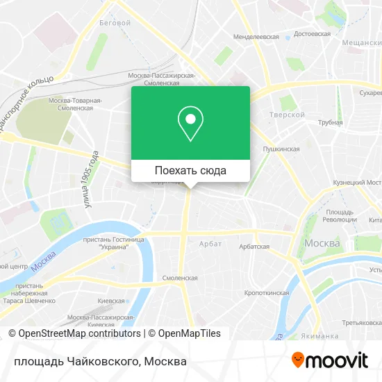 Карта площадь Чайковского