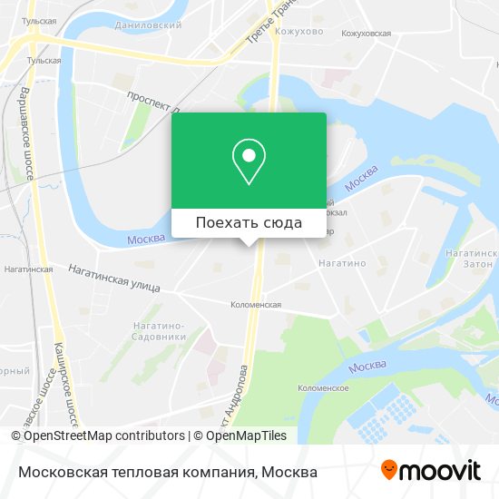 Карта Московская тепловая компания