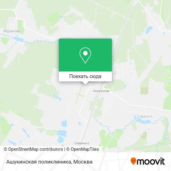 Карта Ашукинская поликлиника