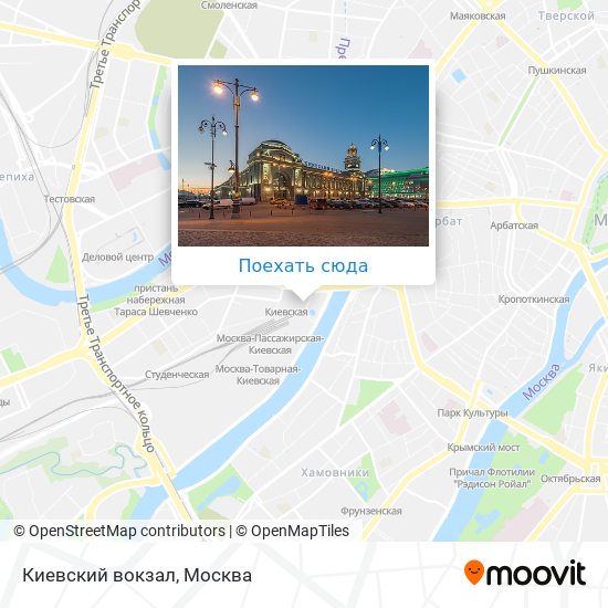 Карта Киевский вокзал