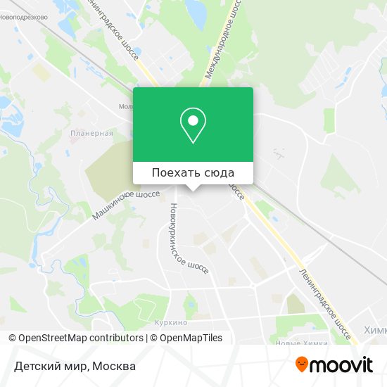 Карта Детский мир