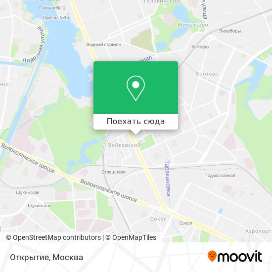 Карта Открытие