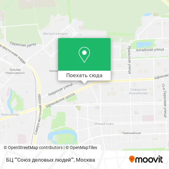 Карта БЦ ""Союз деловых людей""