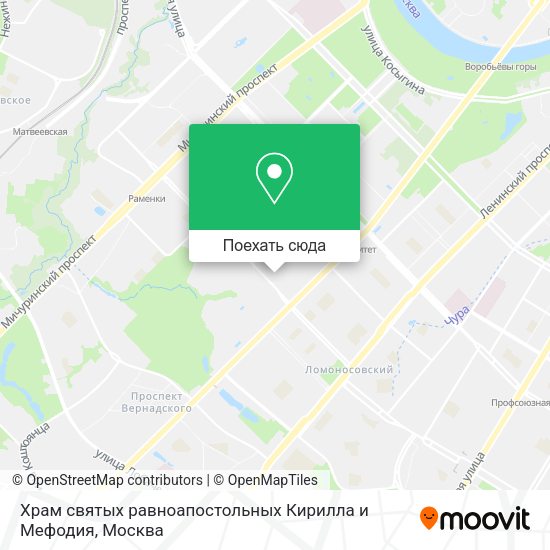 Карта Храм святых равноапостольных Кирилла и Мефодия