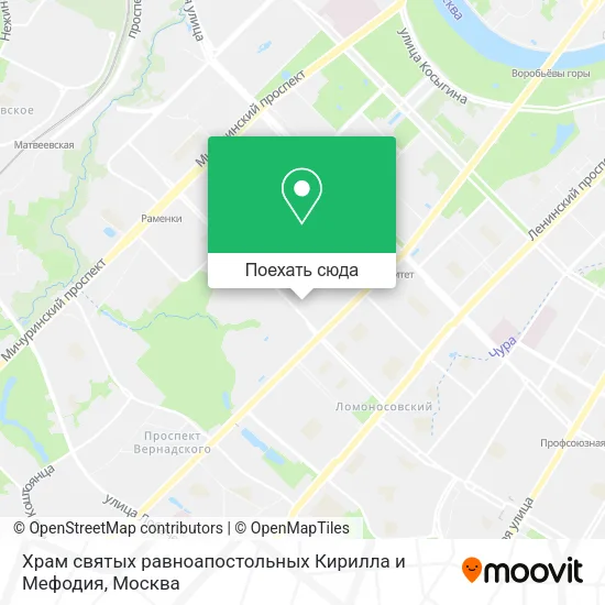 Карта Храм святых равноапостольных Кирилла и Мефодия