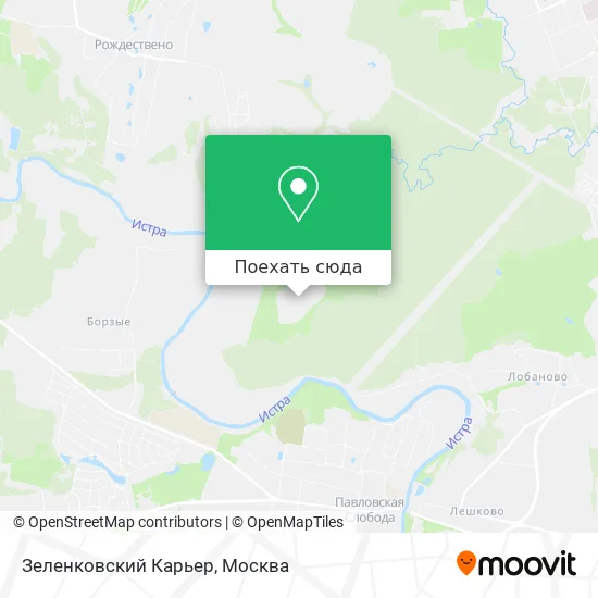 Карта Зеленковский Карьер