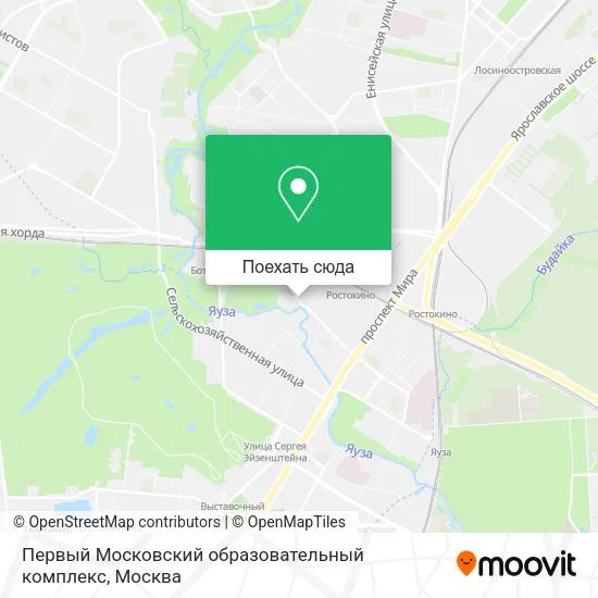 Карта Первый Московский образовательный комплекс