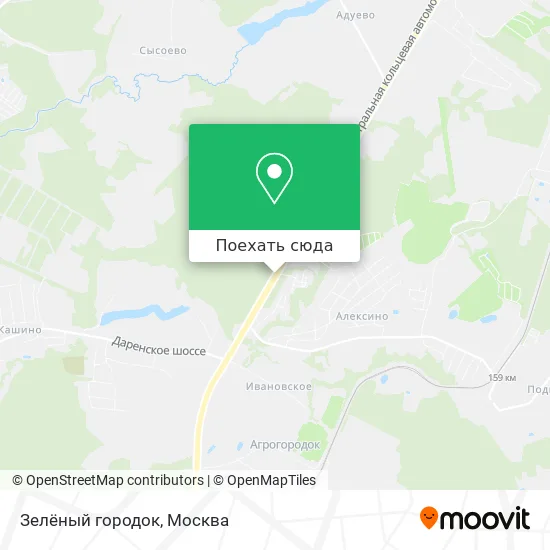 Карта Зелёный городок