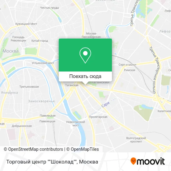 Карта Торговый центр ""Шоколад""