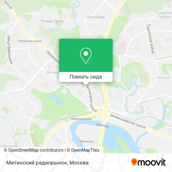 Карта Митинский радиорынок