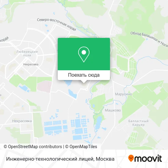 Карта Инженерно-технологический лицей