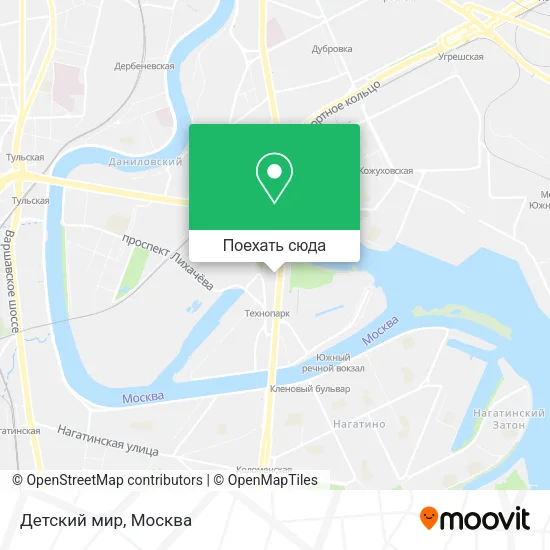 Карта Детский мир