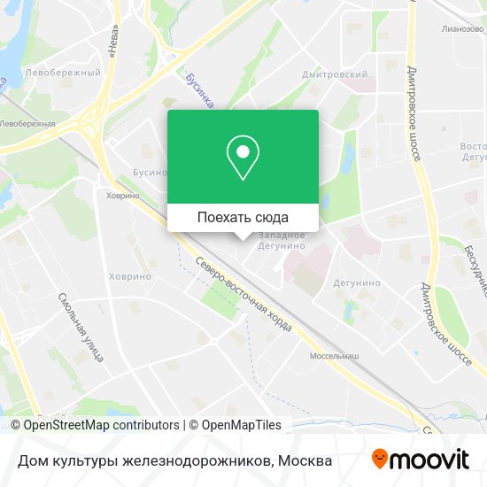Карта Дом культуры железнодорожников