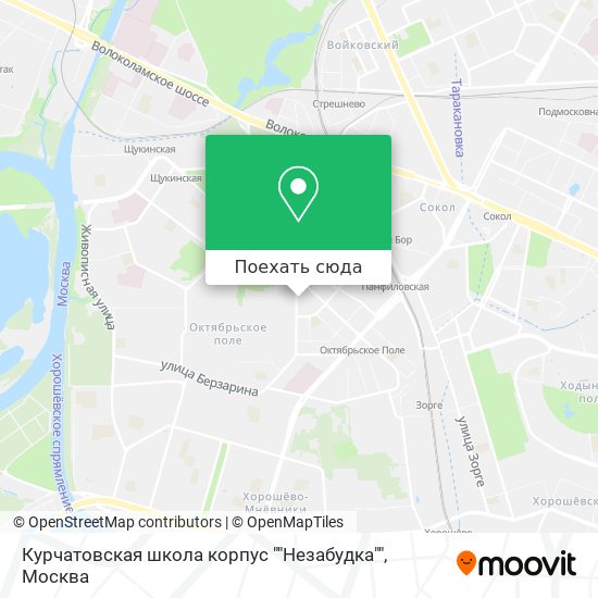 Карта Курчатовская школа корпус ""Незабудка""