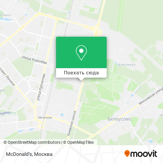 Карта McDonald's