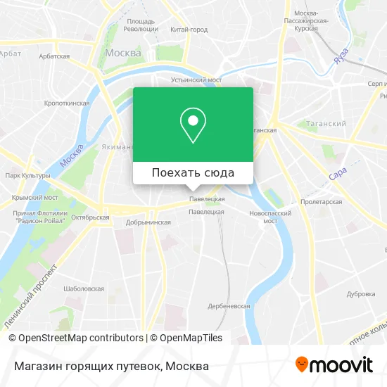 Карта Магазин горящих путевок