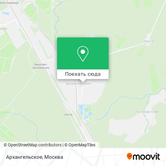 Карта Архангельское