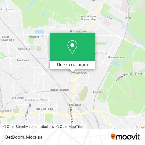 Карта BetBoom
