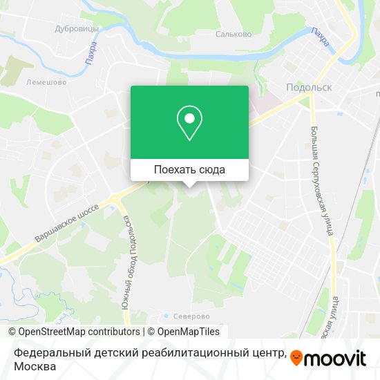 Карта Федеральный детский реабилитационный центр