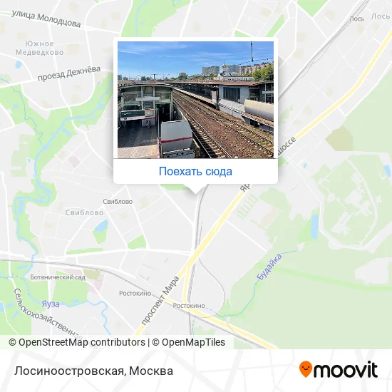 Карта Лосиноостровская