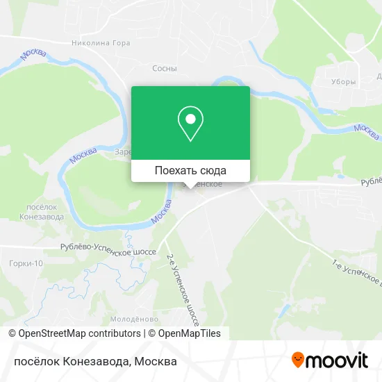 Карта посёлок Конезавода
