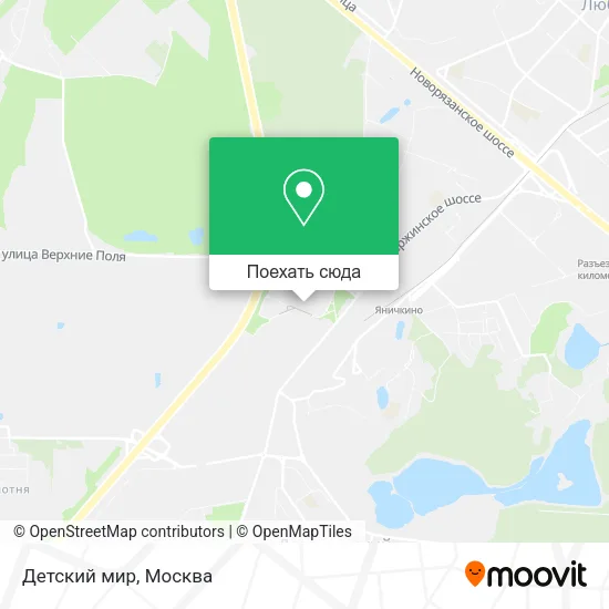 Карта Детский мир
