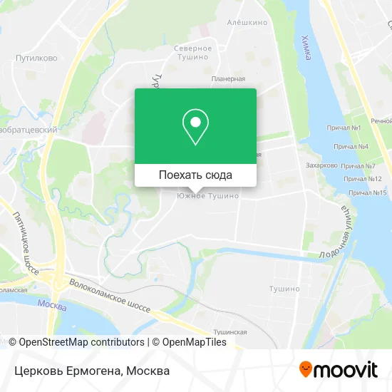 Карта Церковь Ермогена