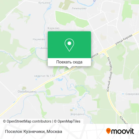 Карта Поселок Кузнечики